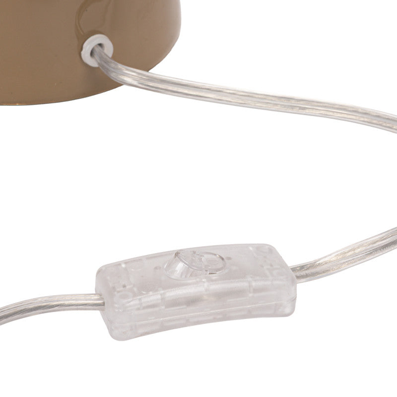 Beige Enamel Lamp