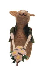 Wool Felt Mouse Gardener