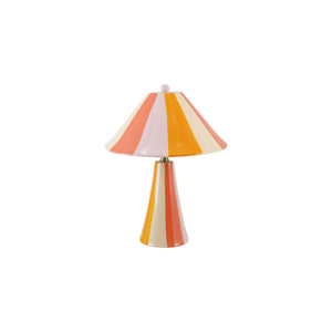 Ceramic Striped Lamp