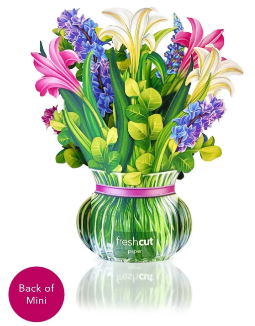 Mini Lillies and Lupines Pop-Up Bouquet