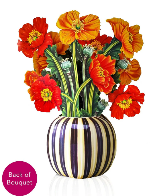 Mini French Poppy Blossom Pop-Up Bouquet