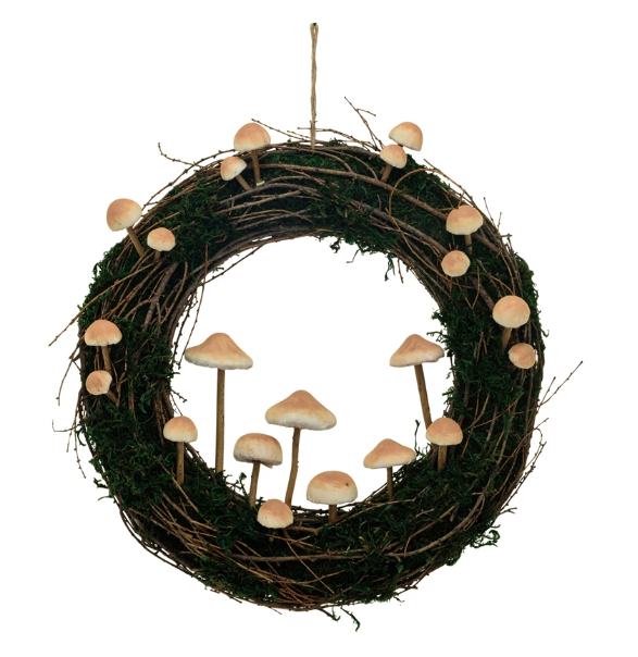 Woodland Twig & Mushroom Wreath