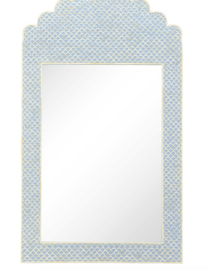 Wood Bone Inlay Mirror