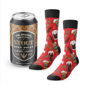 Beer themed unisex socks, stout.