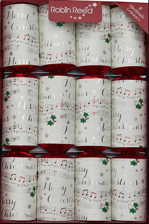 Musical chime holiday crackers.