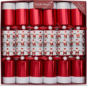 Racing Santa holiday crackers.