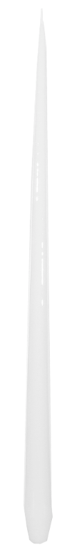 White taper candle.