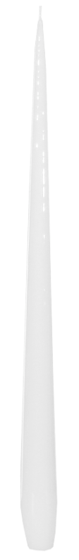 White taper candle.