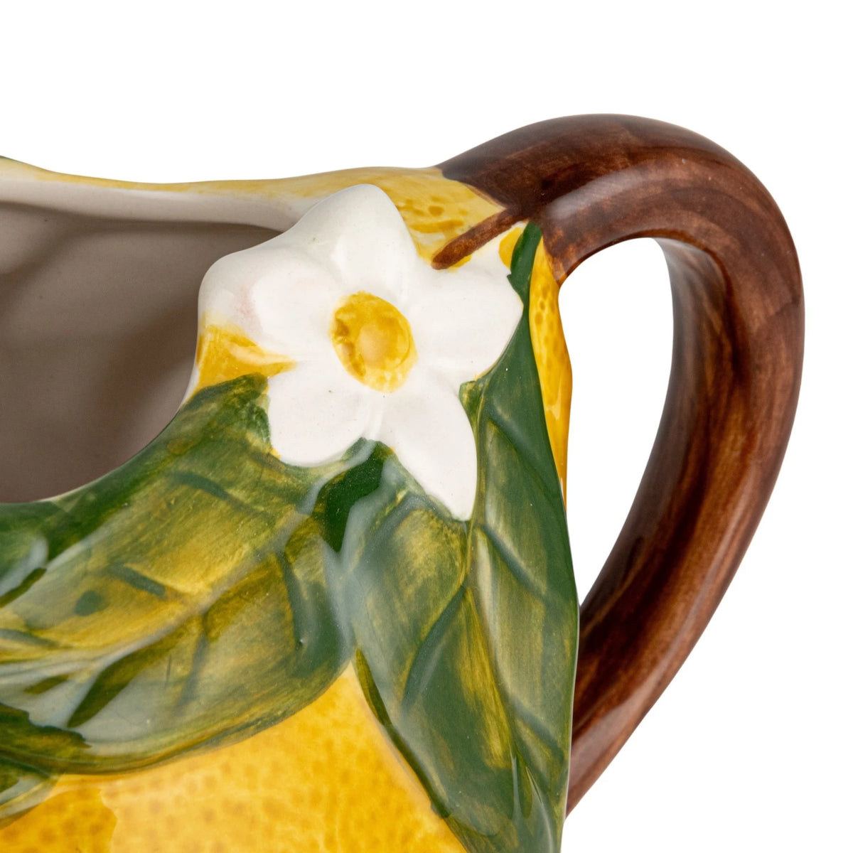 Stoneware Lemon Pitcher