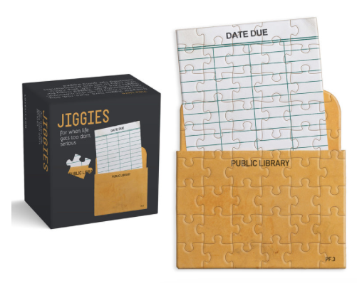 Library Card Jiggie Puzzle