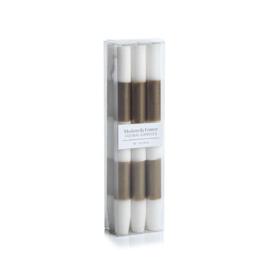 Modern & Festive Formal Candles Set of 6