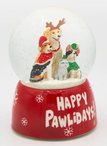 5.75" Dog Musical Christmas Dome