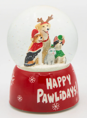 5.75" Dog Musical Christmas Dome
