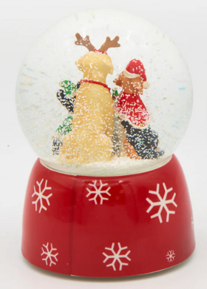 5.75" Dog Musical Christmas Dome