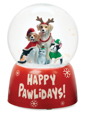 5.75" Dog Musical Christmas Dome