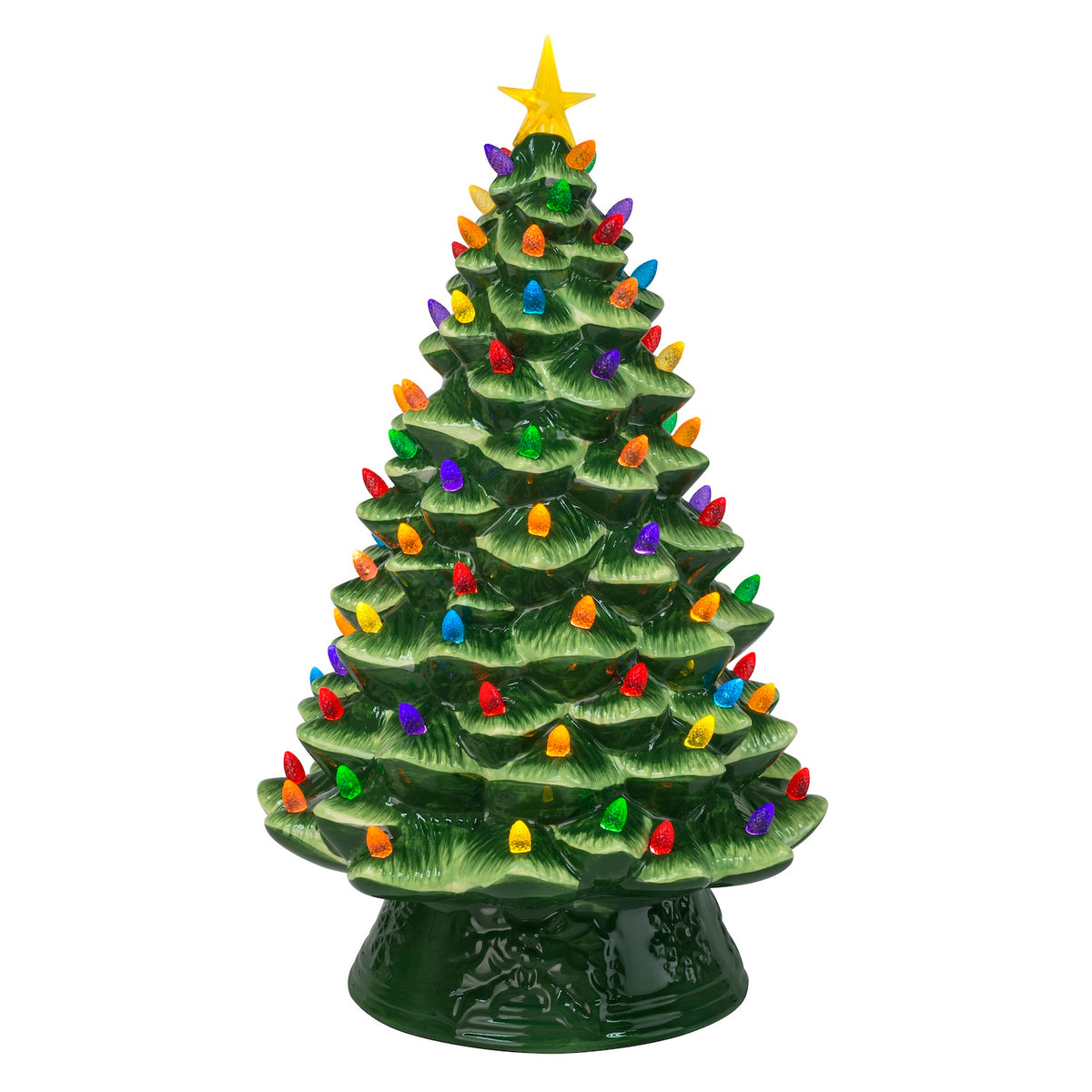 18" Nostalgic Tree- Green Multi