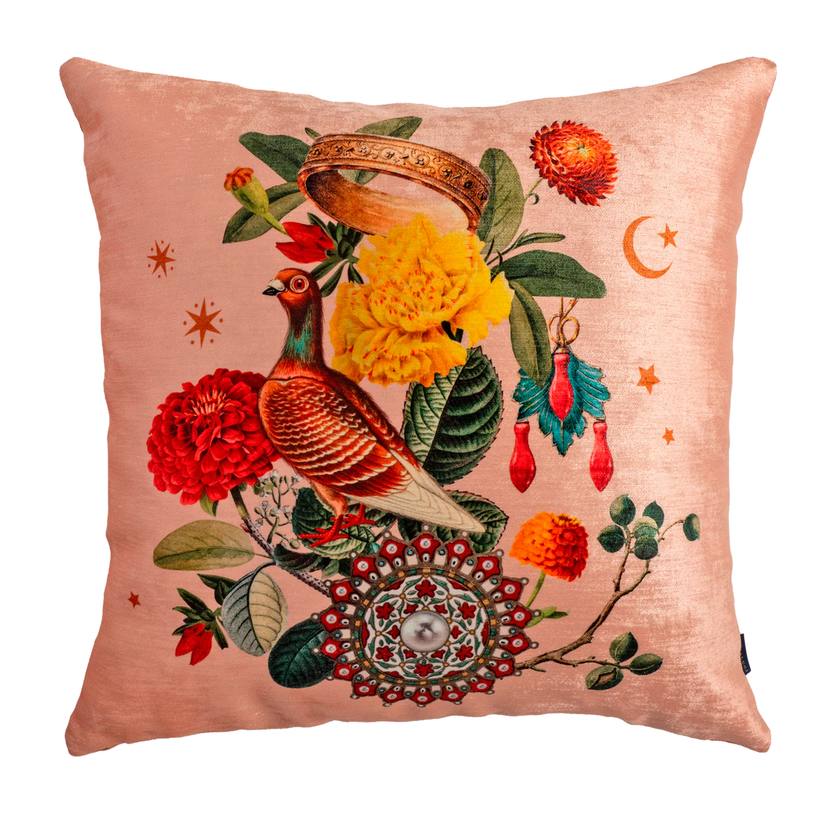 Rama Pigeon - Muzaluci Velvet Pillow