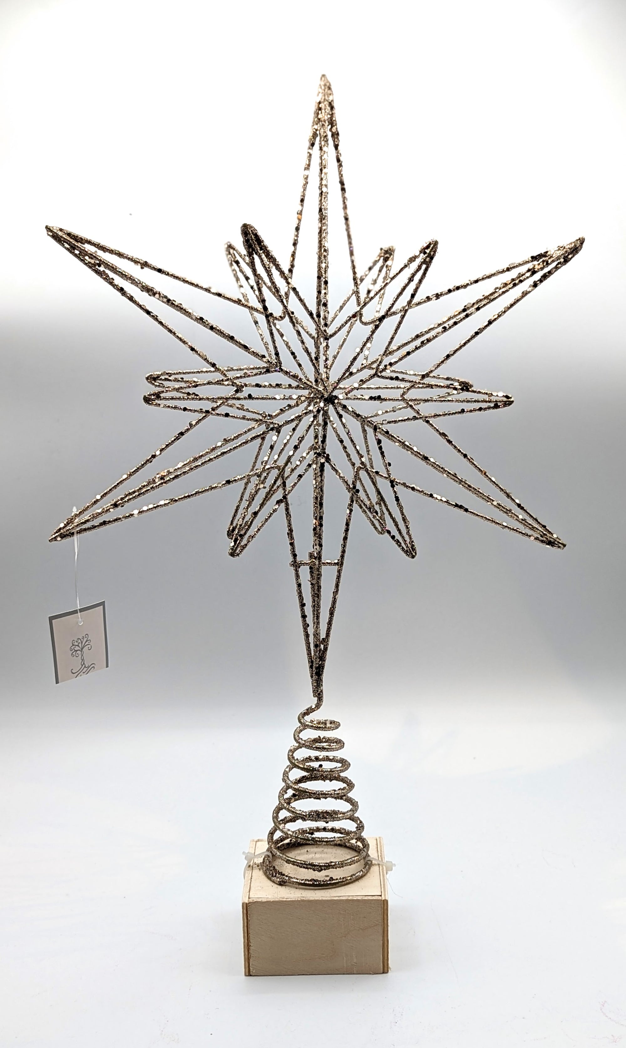 15in Champagne Gold Tree Topper