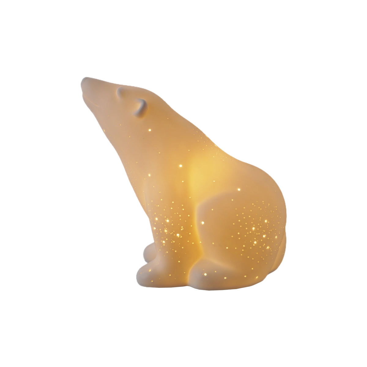 Stoneware Polar Bear Lamp