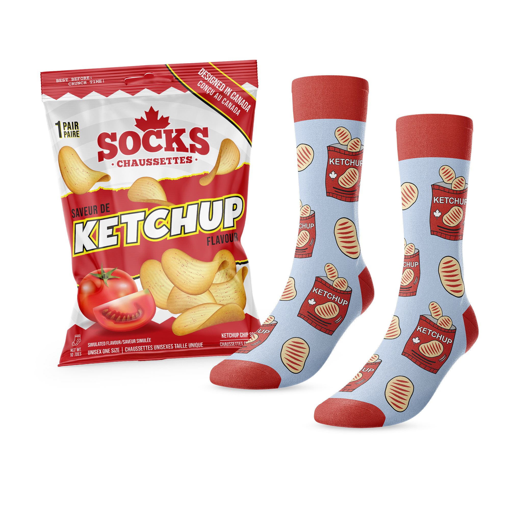 Ketchup Chips Socks