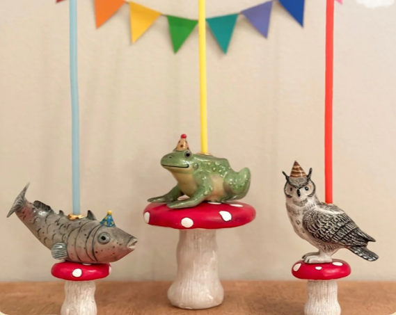 Cake Topper - Single Birthday Candle Holder