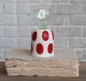 Tree Shaped LED Stoneware Lamp