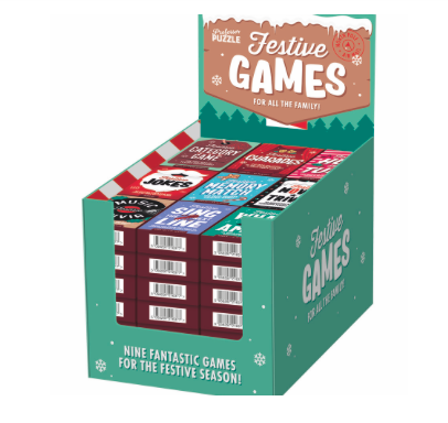 Mini festive game stocking stuffers