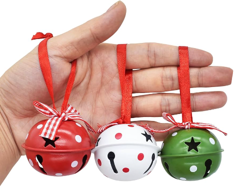 Printed Jingle Bells Ornament (Set of 6)