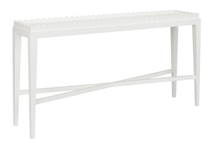 Scalloped Edge Console Table