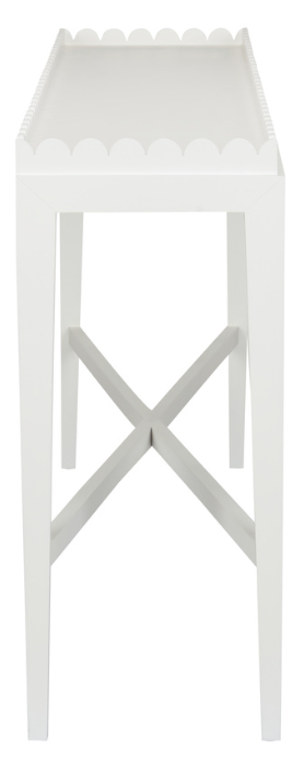 Scalloped Edge Console Table