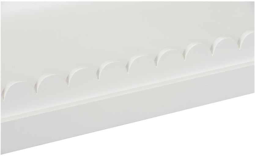 Scalloped Edge Console Table