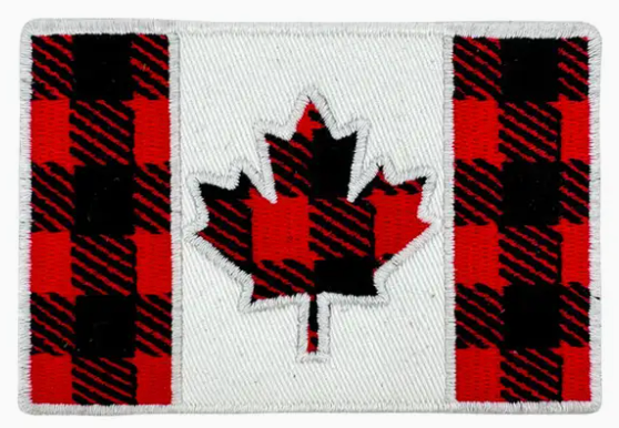 Canada Flag iron-on embroidery patch