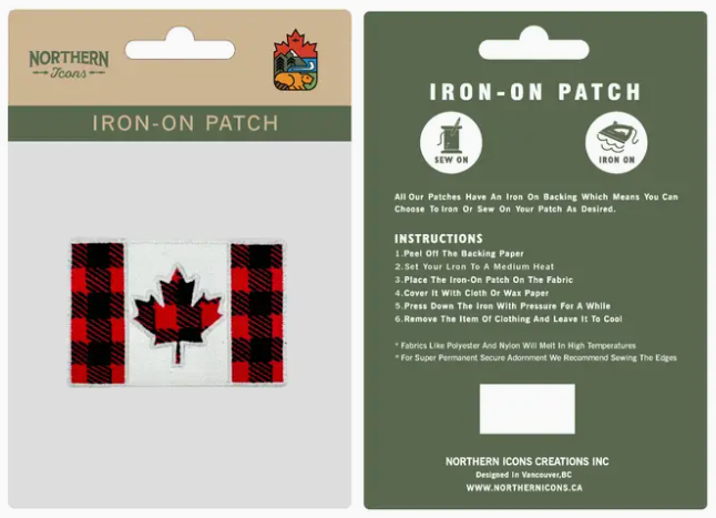 Canada Flag iron-on embroidery patch