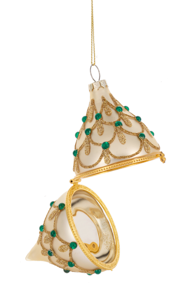 Glitter Hinge Drop Ornament