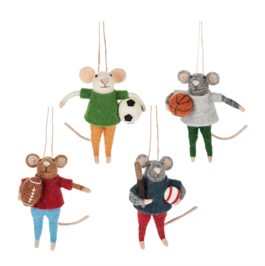 Mouse Sport Ornaments