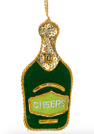 Champagne Bottle Ornaments