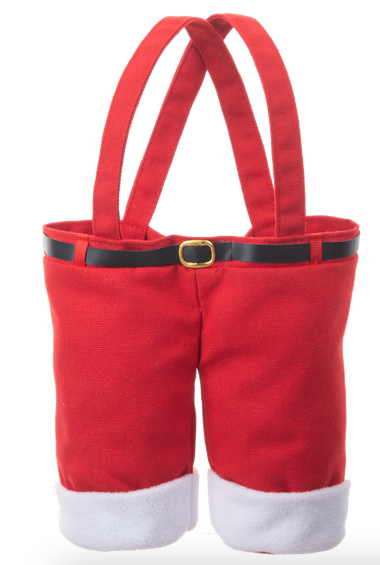 Santa Pants Double Wine Bottle Holder