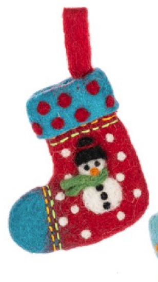 Santa and Snowman Stocking