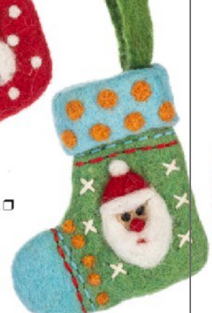 Santa and Snowman Stocking