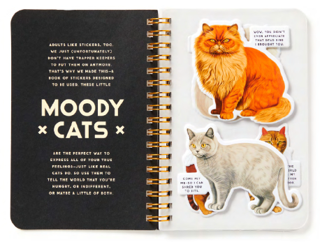 Moody Cats Sticker Book