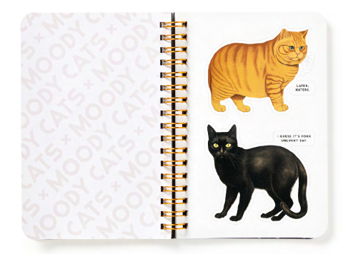 Moody Cats Sticker Book
