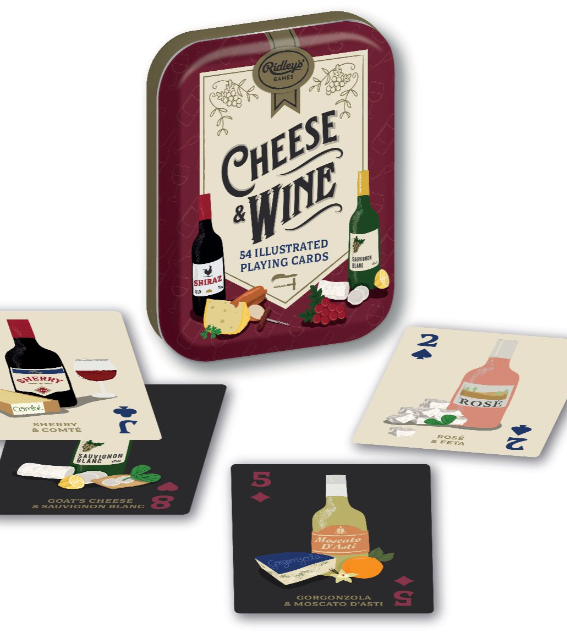 Cheese and Wine Playing Cards
