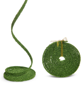 15' X 0.5" Green Beaded Garland