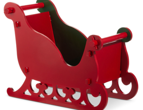 16" Red and Green Sleigh