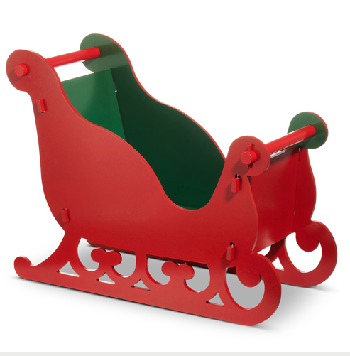 24" Red and Green Sleigh