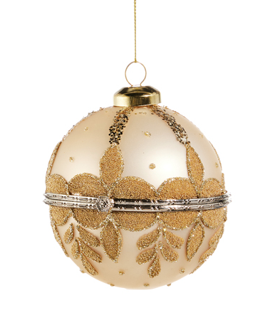 4" Champagne Gold Jewelry Box Ornament