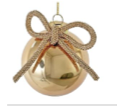 Glass Shiny Ball With Bow
