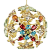 Gold, Red, Blue, and Green Metal Jewel Ball