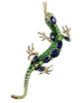 Metal Rhinestone Lizard Ornament