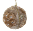 Sand Embroidery Velvet Floral Ball Ornamentj